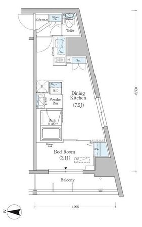 アーバネックス南品川の物件間取画像